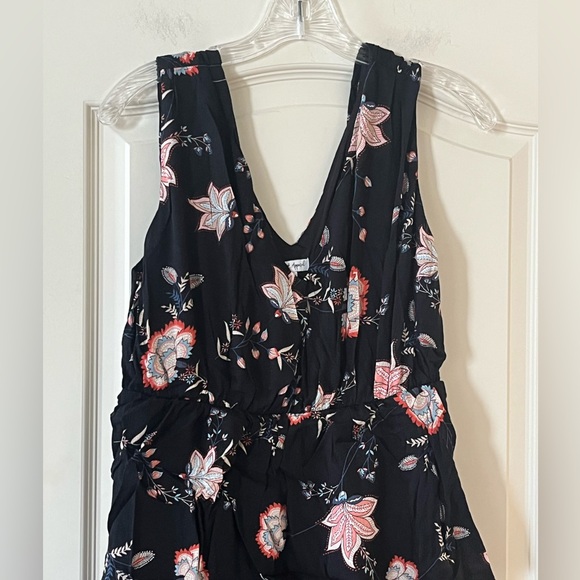 Wishlist Apparel Floral Black and Pink Women's Mid Calf Dress Size Medium - Picture 10 of 16
